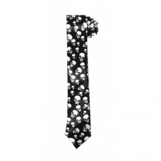 Black Mini Skulls Tie